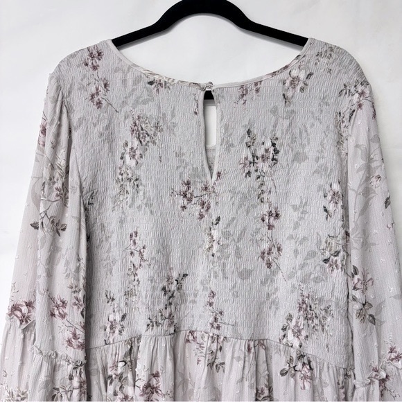 Torrid Victorian Babydoll Crinkle Gauze Midi Top Blouse Floral Ivory Plus Size 3 - Picture 6 of 16